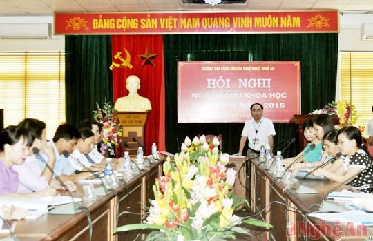 Trường Cao đẳng VHNT: Hội thảo sinh viên nghiên cứu khoa học
