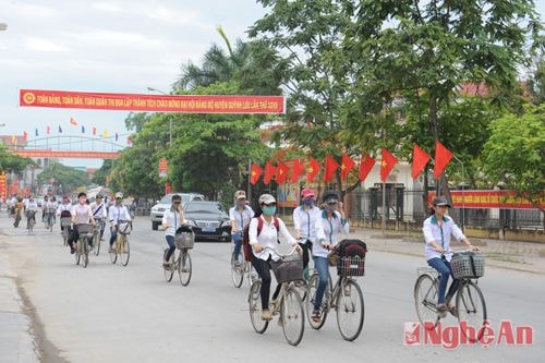 Rộn ràng không khí chào mừng Đại hội Đảng bộ huyện Quỳnh Lưu, nhiệm kỳ 2015 -2020