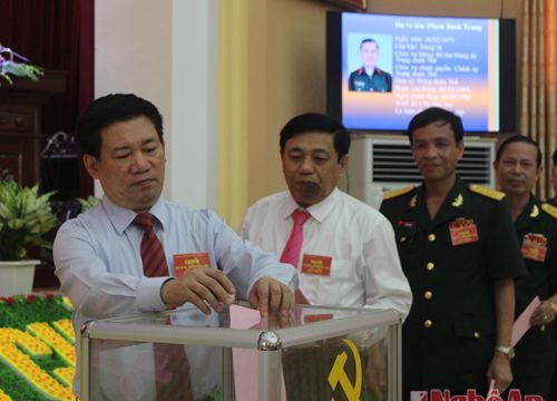 Đại hội Đảng bộ Quân sự tỉnh bầu BCH Đảng bộ khóa XII