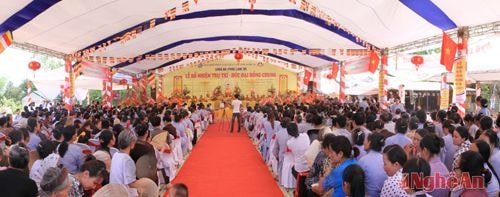 Lễ bổ nhiệm trụ trì và đúc chuông đồng tại chùa Hà (Phúc Linh Tự)