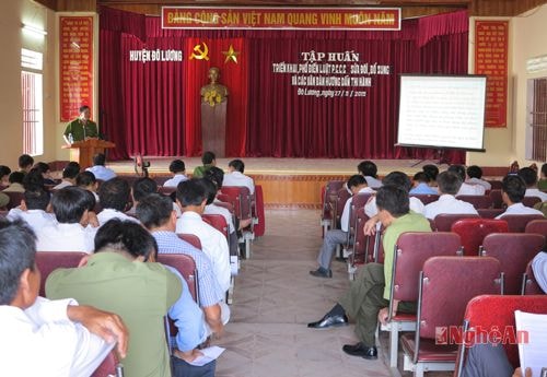 Đô Lương tổ chức tập huấn luật PCCC