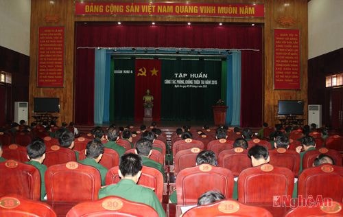 Quân khu 4: Tập huấn công tác phòng, chống thiên tai