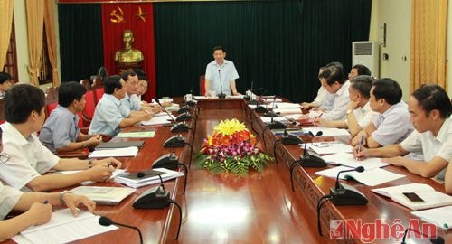 Duyệt kế hoạch Đại hội lần thứ VII - Hội Nhà báo tỉnh Nghệ An