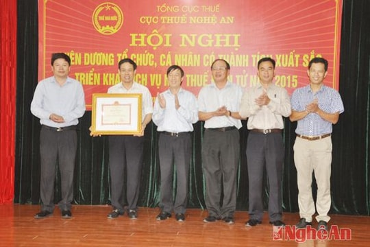 Cục Thuế Nghệ An dẫn đầu cả nước về nộp thuế điện tử