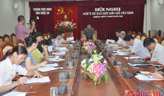 Hội nghị lấy ý kiến góp ý dự án Luật đấu giá tài sản