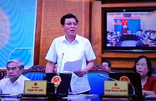 Bộ trưởng GD-ĐT báo cáo về kỳ thi tốt nghiệp THPT quốc gia 2015