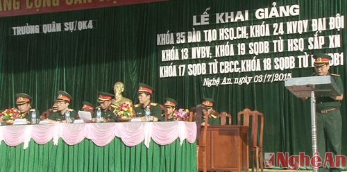 Khai giảng các khóa đào tạo sỹ quan