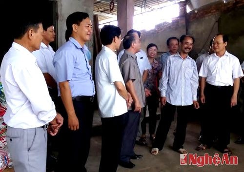 Chủ tịch Hội nông dân Việt Nam thăm mô hình sản xuất tại Hưng Nguyên