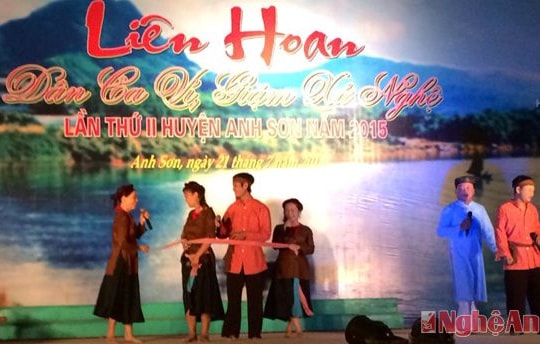 Anh Sơn tổ chức liên hoan dân ca ví giặm xứ Nghệ