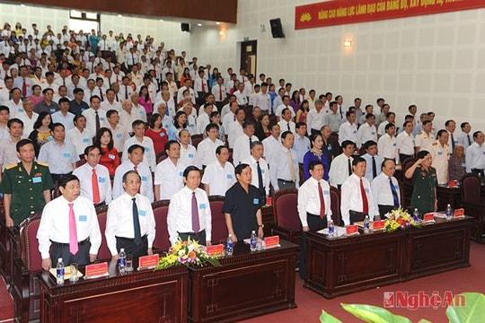 299 đại biểu về dự Đại hội Đảng bộ thành phố Vinh nhiệm kỳ 2015 - 2020