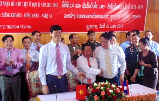 Việt - Lào nỗ lực phối hợp  tìm kiếm hài cốt liệt sỹ