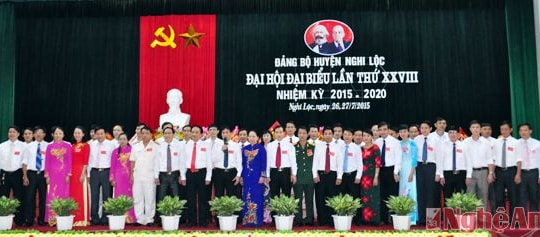 Đồng chí Phan Sỹ Dương tái cử chức Bí thư Huyện ủy Nghi Lộc nhiệm kỳ 2015 - 2020