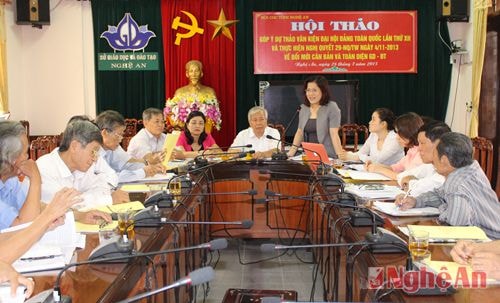 Hội Cựu giáo chức góp ý dự thảo văn kiện Đai hội Đảng toàn quốc lần thứ XII