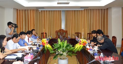 Đoàn công tác Đại sứ quán Nhật Bản thăm và làm việc tại Nghệ An