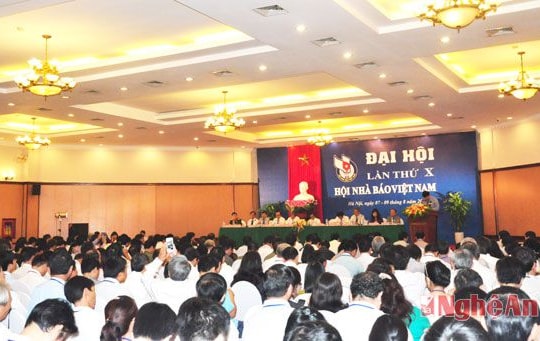 Hơn 500 đại biểu dự Đại hội lần thứ X Hội Nhà báo Việt Nam