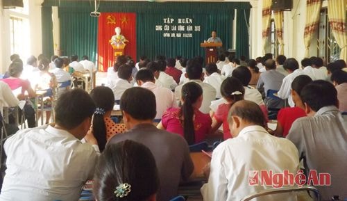 Quỳnh Lưu: Tập huấn nghiệp vụ điều tra biến động cung cầu lao động