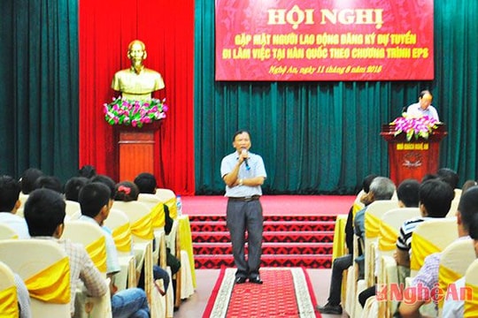 Nghệ An có hơn 7 nghìn lao động đã và đang làm việc tại Hàn Quốc theo chương trình EPS