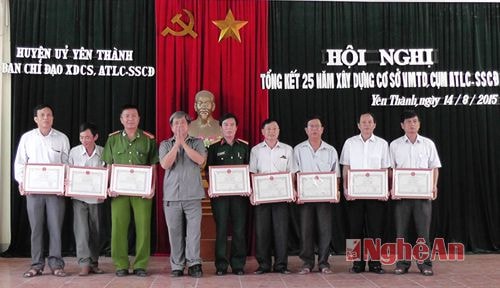 Yên Thành: Tổng kết 25 năm xây dựng cơ sở ATLC- SSCĐ