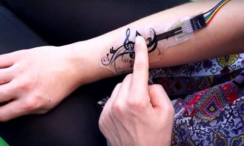 Công nghệ biến da người thành màn hình cảm ứng di động
