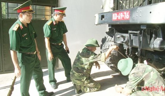 Thực hiện tốt công tác bảo quản xe SSCĐ và đảm bảo ATGT