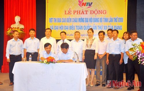 Đài PT-TH tỉnh: Phát động đợt thi đua cao điểm chào mừng Đại hội Đảng bộ tỉnh lần thứ XVIII
