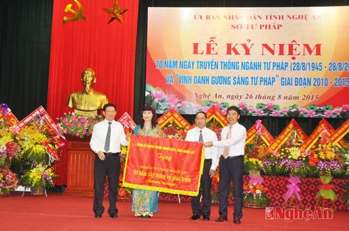 Kỷ niệm 70 năm truyền thống Ngành Tư  pháp (28/8/)