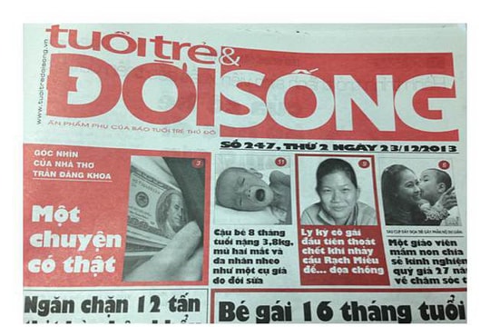 Vi phạm quảng cáo trên ấn phẩm phụ, báo Tuổi trẻ thủ đô bị phạt 25 triệu đồng