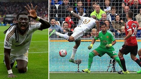 M.U lần thứ 3 liên tiếp gục ngã trước Swansea