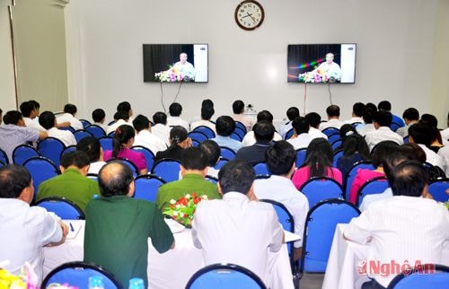 Hội nghị báo cáo viên trực tuyến toàn quốc tháng 9/2015