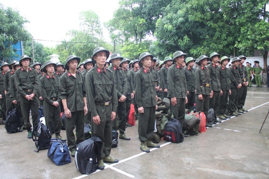 105 thanh niên nhập ngũ phục vụ trong lực lượng Công an nhân dân