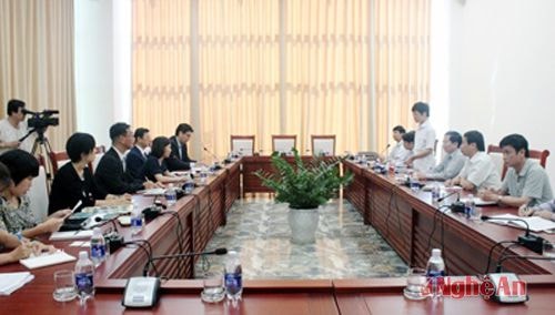 UBND tỉnh làm việc với JICA – Nhật Bản về việc chuẩn bị thực hiện dự án hỗ trợ  Nông nghiệp