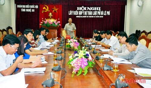 Lấy ý kiến góp ý dự thảo Luật phí và lệ phí