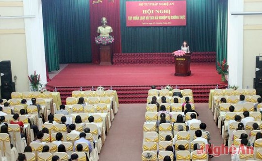 Hơn 800 cán bộ tư pháp được tập huấn Luật Hộ tịch, nghiệp vụ chứng thực