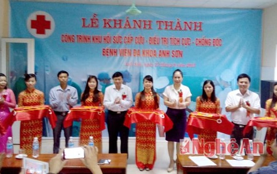 Anh Sơn: Khánh thành khu hồi sức cấp cứu, điều trị tích cực, chống độc