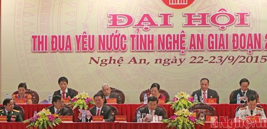 Khai mạc trọng thể Đại hội Thi đua yêu nước tỉnh Nghệ An giai đoạn 2010 – 2015