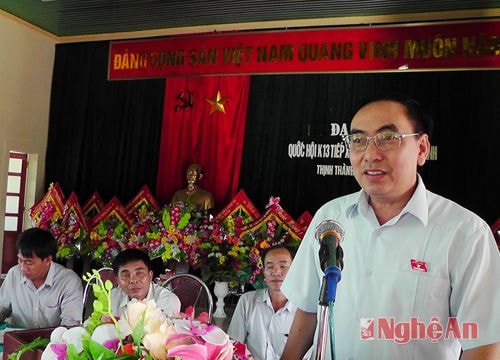 Đại biểu Quốc hội khóa 13 tiếp xúc cử tri huyện Yên Thành