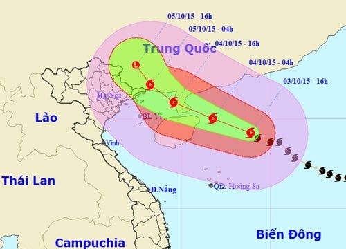 Tin tiếp về cơn bão số 4