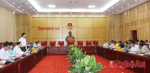 Lãnh đạo tỉnh làm việc với Đoàn công tác 2 Phân ban hợp tác Việt Nam - Lào