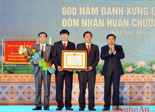 Kỷ niệm 600 năm danh xưng Quỳ Châu