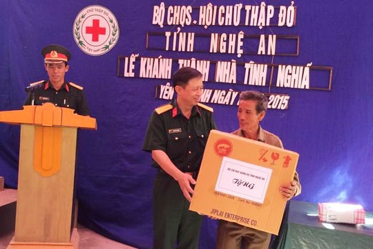 70 quân nhân được xây dựng nhà đồng đội