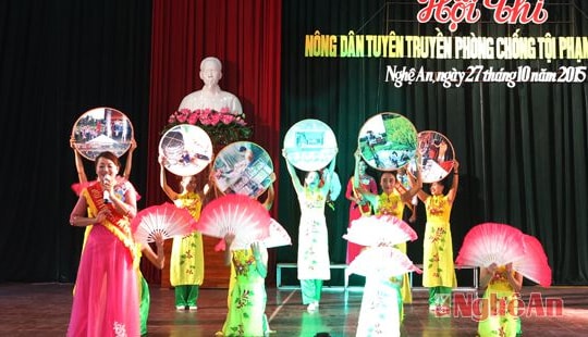 Hội thi "Nông dân tuyên truyền phòng chống tội phạm"