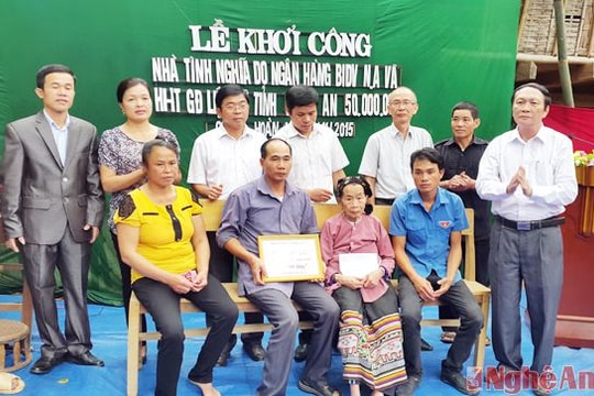 Khởi công xây dựng nhà tình nghĩa cho mẹ liệt sỹ ở Quỳ Châu