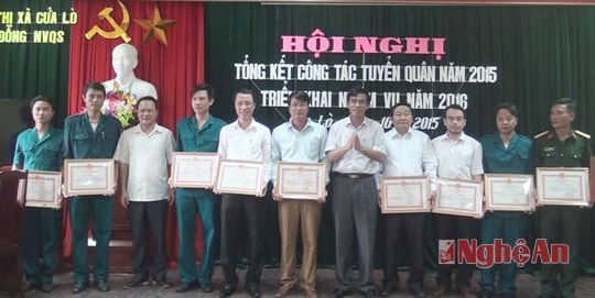 TX Cửa Lò: Đánh giá công tác tuyển quân năm 2015