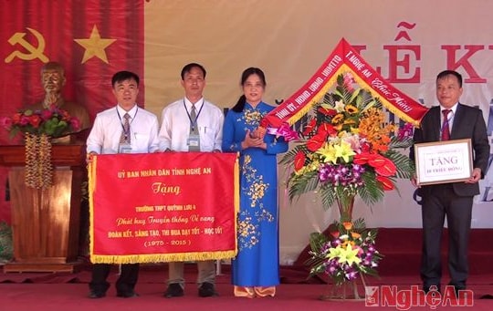 Trường THPT Quỳnh Lưu 4 kỷ niệm 40 năm thành lập