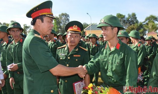 Nghệ An sẽ gọi 2.900 thanh niên lên đường nhập ngũ