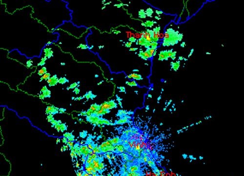 Cảnh báo mưa rào và giông mạnh ở Nghệ An