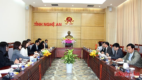 Lãnh đạo tỉnh làm việc với tổ chức JICA - Nhật Bản