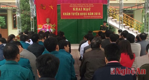 Các địa phương khám tuyển nghĩa vụ quân sự năm 2016