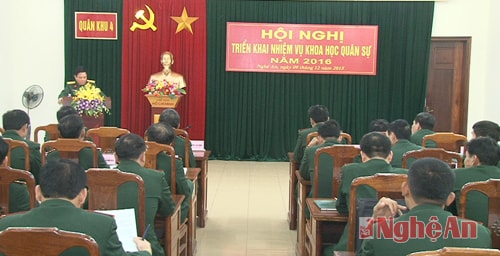 Quân khu 4:  29 đề tài khoa học được triển khai nghiên cứu