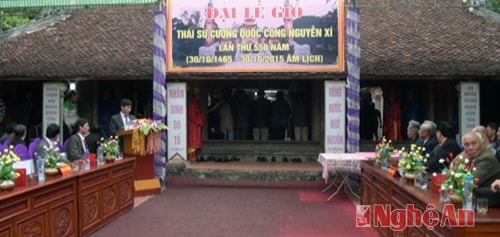 Lễ đại giỗ 550 năm Thái sư Cương quốc công Nguyễn Xí